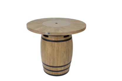 ELEMENTI  -  Lafite 48 Concrete Barrel Bar Height Fire Table - OFG225