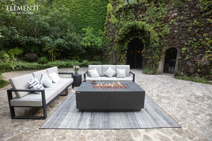 ELEMENTI - Andes 66 Concrete Fire Table with Hidden Tank - Dark Gray - OFG309DG