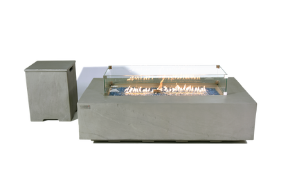 ELEMENTI  -  Meteora 56 Sandstone Fire Table - Space Gray - OFG410SG