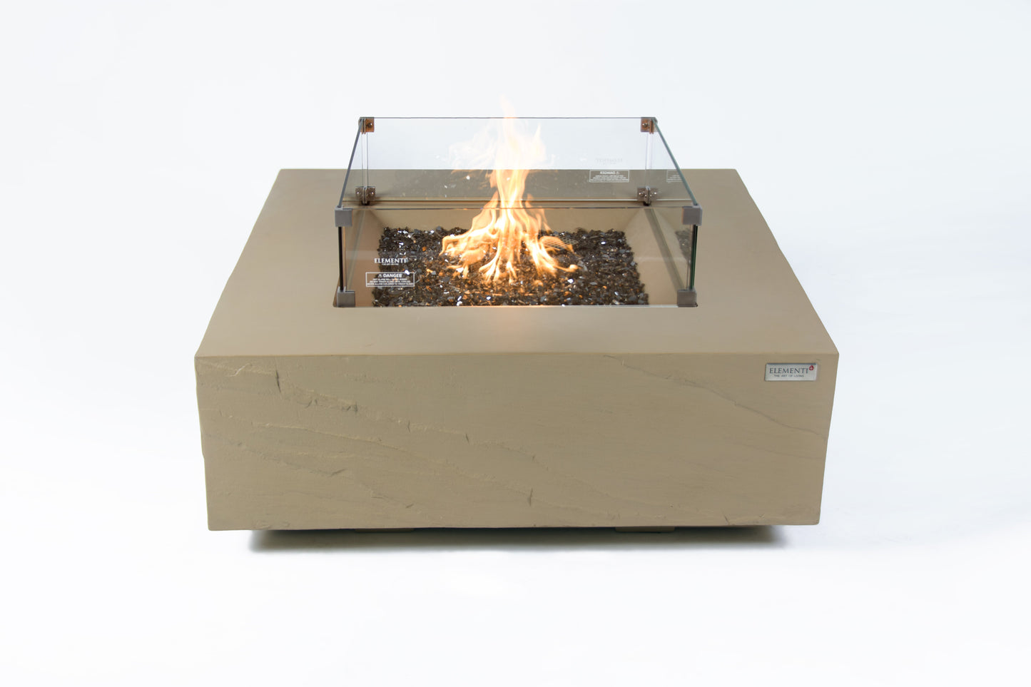 ELEMENTI  -  Uluru 40 Sandstone Fire Table - Sunlight Yellow - OFG411SY