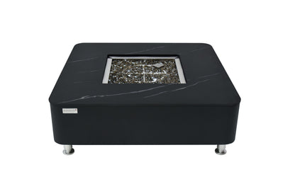 ELEMENTI - Copenhagen 42 Porcelain Top Fire Table - Bulgaria Black - OFP101BB