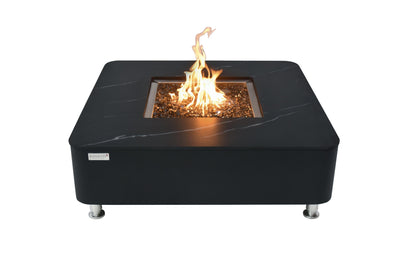 ELEMENTI - Copenhagen 42 Porcelain Top Fire Table - Bulgaria Black - OFP101BB