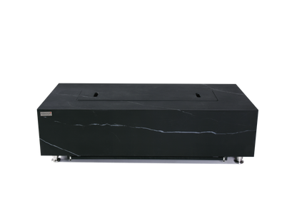 ELEMENTI  -  Varna 60 Marble Porcelain Fire Table - Bulgaria Black - OFP121BB