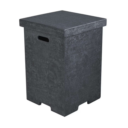 ELEMENTI - Square Tank Cover -24.4H - Dark Gray - ONB01-105DG