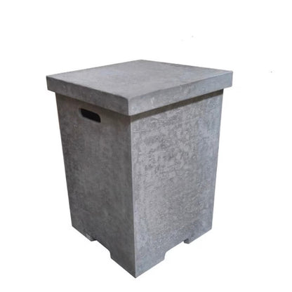 ELEMENTI - Square Tank Cover -24.4H - Light Gray - ONB01-105LG