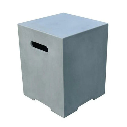 ELEMENTI - Square Tank Cover -20.0H - Light Gray - ONB01-109LG