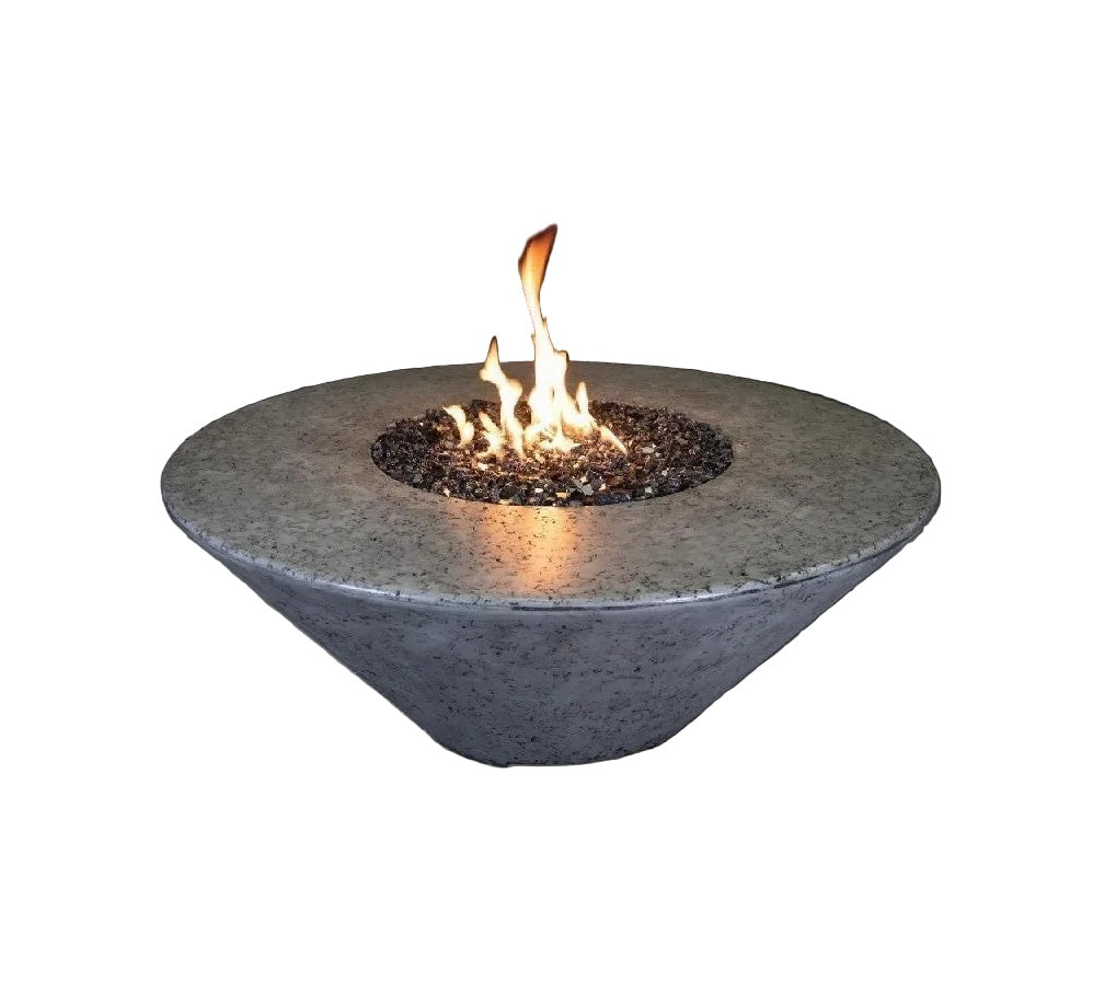 Grand Canyon Gas Logs 18” Tall Olympus Round Fire Table, 48" x 48"