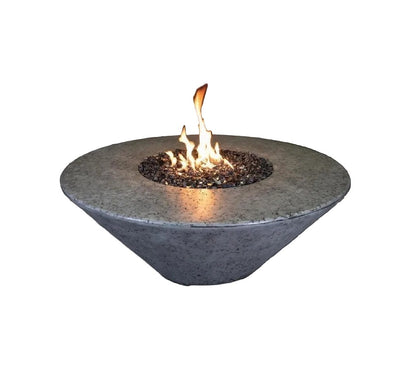Grand Canyon Gas Logs 18” Tall Olympus Round Fire Table, 48" x 48"