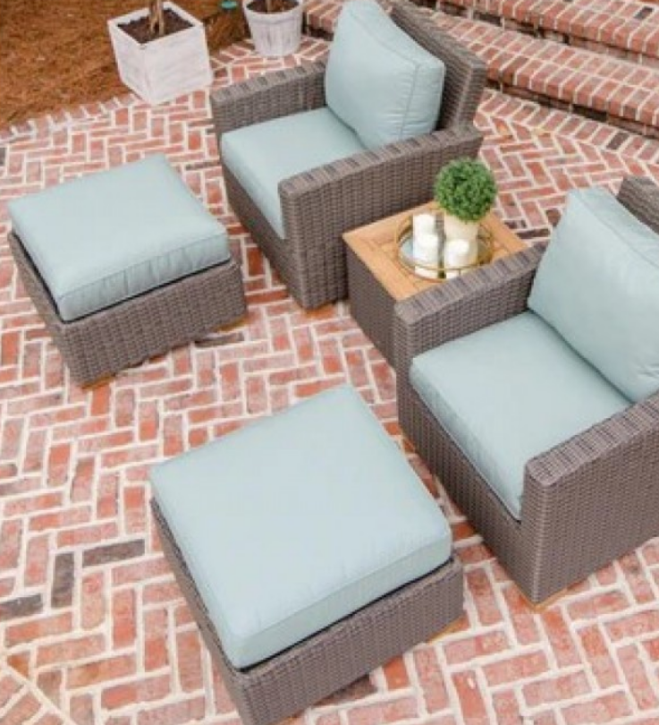 Royal Teak Boca Ottoman - BOCAOT