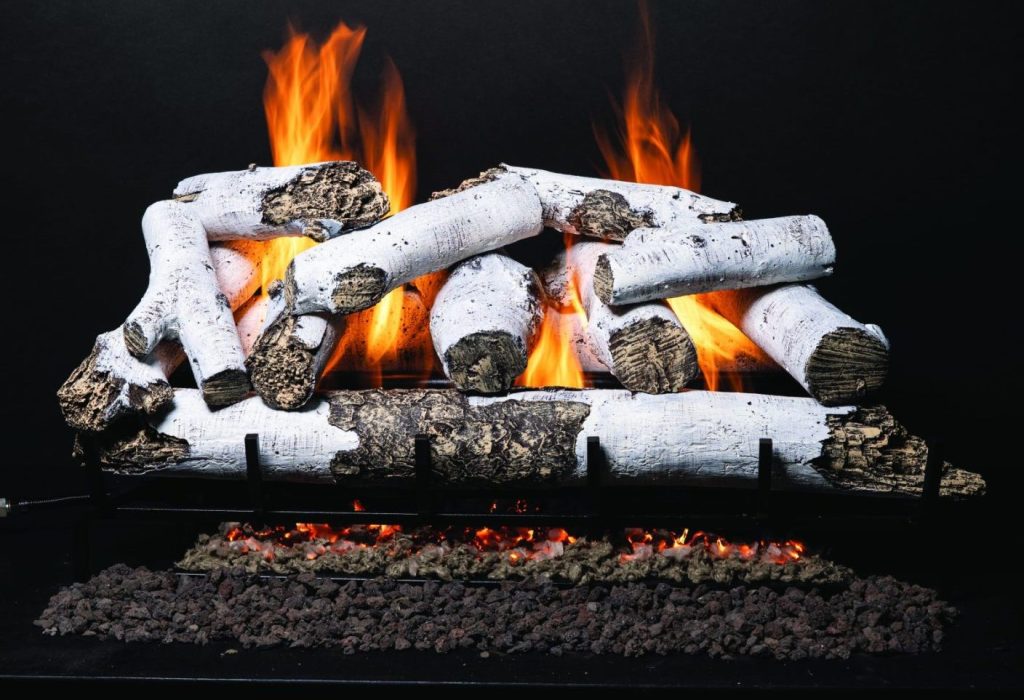 Isokern Isoflames Burner Log Set for Magnum and Standard Fireplaces, 24" to 36"