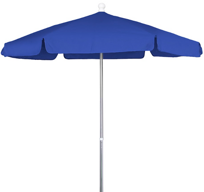 FiberBuilt Garden Umbrella with Push Up & Pin Lift, 7.5 Foot Forest Green Canopy and Bright Aluminum Pole - 7GPUA-Forest Green