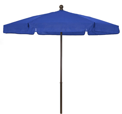 FiberBuilt Garden Umbrella with Push Up & Pin Lift, 7.5 Foot Burgundy Canopy and Champagne Bronze Pole - 7GPUCB-Burgundy