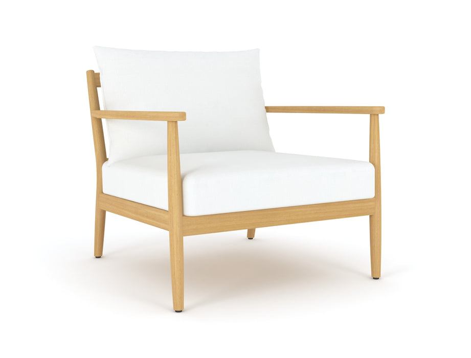 Royal Teak Collection Palma Club Chair with White Cushions - PALCC-W