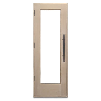 PROSAUNAS Prehung Solid Wood Sauna Door with Insulated Glass, 24" x 70"