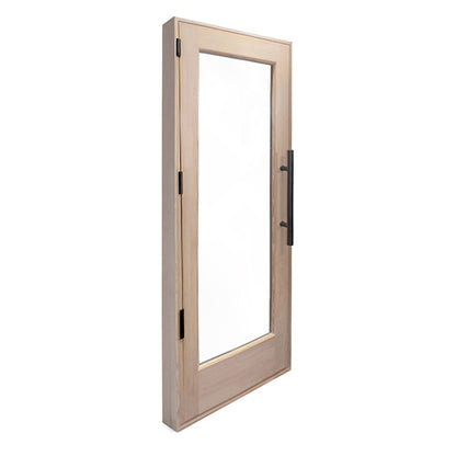 PROSAUNAS Prehung Solid Wood Sauna Door with Insulated Glass, 24" x 70"