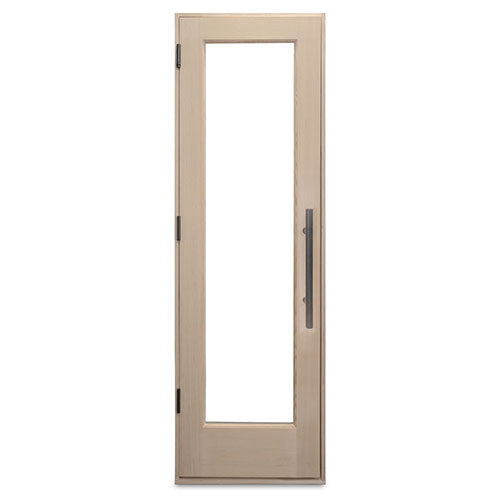 PROSAUNAS Prehung Solid Wood Sauna Door with Insulated Glass, 25.5" x 81.5"