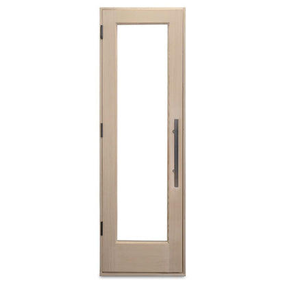 PROSAUNAS Prehung Solid Wood Sauna Door with Insulated Glass, 25.5" x 81.5"