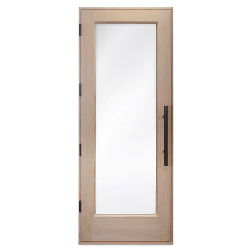 PROSAUNAS Prehung Solid Wood Sauna Door with Insulated Glass, 31.5" x 81.5"