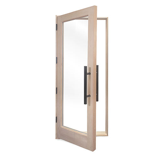 PROSAUNAS Prehung Solid Wood Sauna Door with Insulated Glass, 31.5" x 81.5"