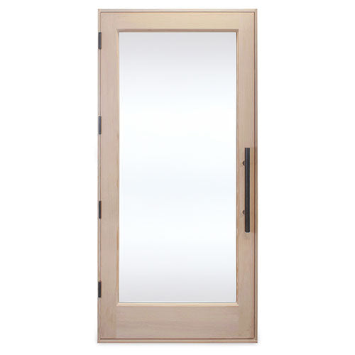 PROSAUNAS Prehung Solid Wood Sauna Door with Insulated Glass, 37.5" x 81.5"