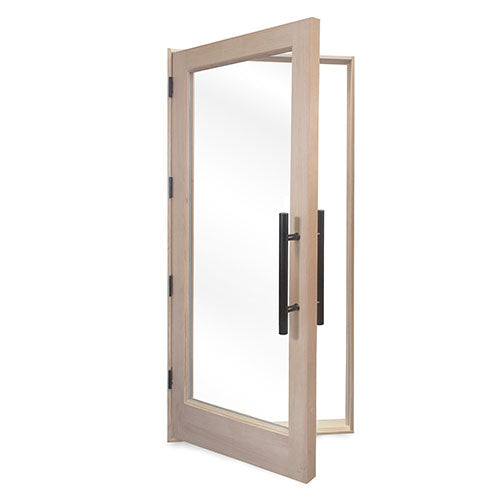 PROSAUNAS Prehung Solid Wood Sauna Door with Insulated Glass, 37.5" x 81.5"