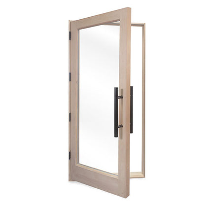 PROSAUNAS Prehung Solid Wood Sauna Door with Insulated Glass, 37.5" x 81.5"