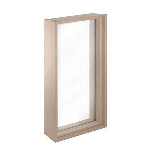 PROSAUNAS Standard Framed Dual Pane Clear Glass Sauna Window, 17-5/8" x 31"