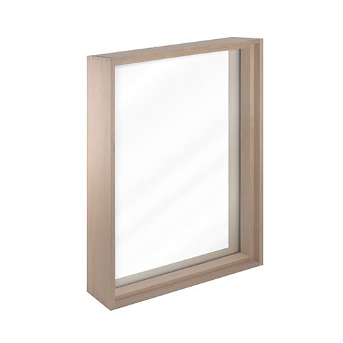 PROSAUNAS Large Framed Dual Pane Clear Glass Sauna Window, 25-5/8" x 37-5/8"