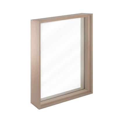 PROSAUNAS Large Framed Dual Pane Clear Glass Sauna Window, 25-5/8" x 37-5/8"