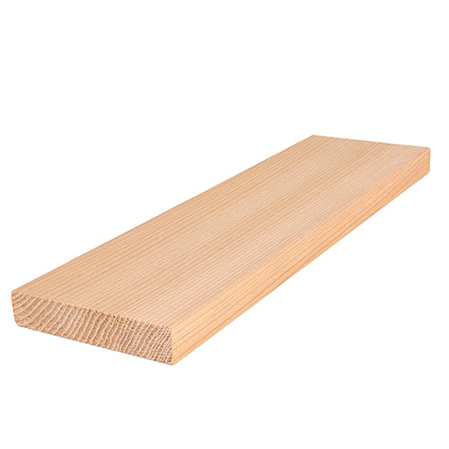 PROSAUNAS Cedar Bench Material 1" x 4" Vertical Grain Smooth 4-Side Eased Edges