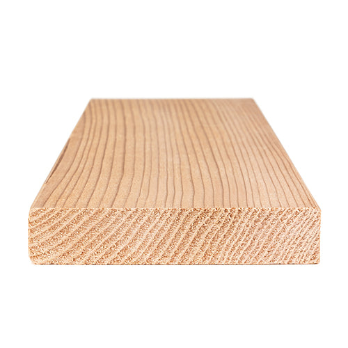 PROSAUNAS Cedar Bench Material 1" x 4" Vertical Grain Smooth 4-Side Eased Edges