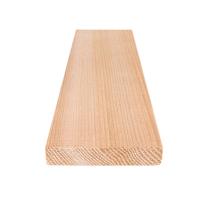 PROSAUNAS Cedar Bench Material 1" x 4" Vertical Grain Smooth 4-Side Eased Edges