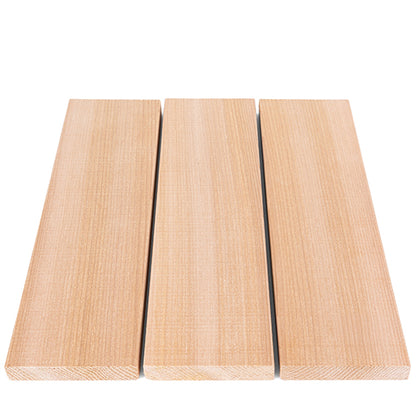 PROSAUNAS Cedar Bench Material 1" x 4" Vertical Grain Smooth 4-Side Eased Edges