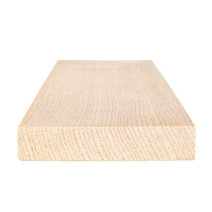 PROSAUNAS Hemlock Sauna Bench Material 1" x 4" Vertical Grain Clear Smooth 4-Side Eased Edges
