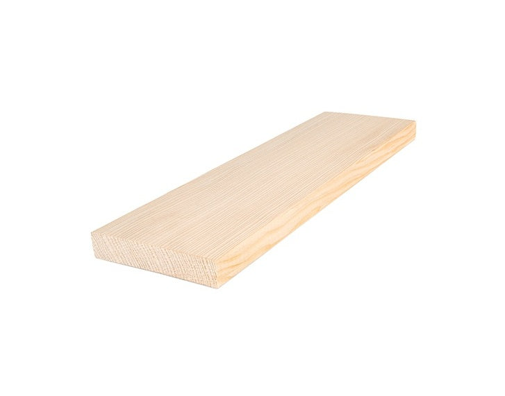 PROSAUNAS Hemlock Sauna Bench Material 1" x 4" Vertical Grain Clear Smooth 4-Side Eased Edges