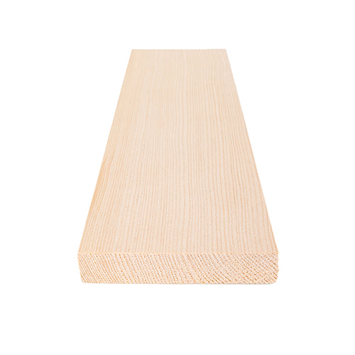 PROSAUNAS Hemlock Sauna Bench Material 1" x 4" Vertical Grain Clear Smooth 4-Side Eased Edges