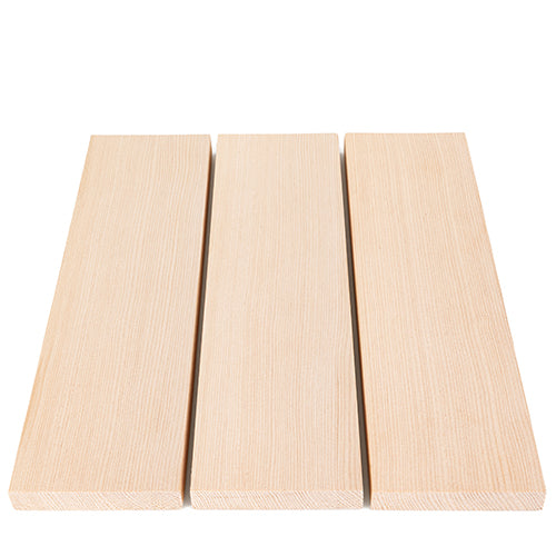 PROSAUNAS Hemlock Sauna Bench Material 1" x 4" Vertical Grain Clear Smooth 4-Side Eased Edges