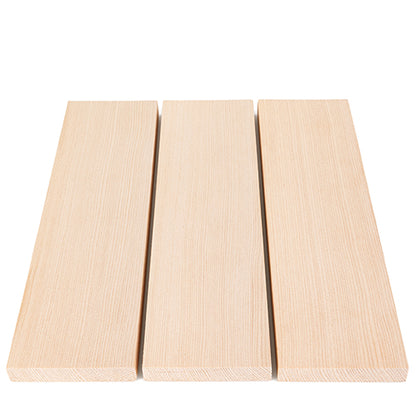 PROSAUNAS Hemlock Sauna Bench Material 1" x 4" Vertical Grain Clear Smooth 4-Side Eased Edges