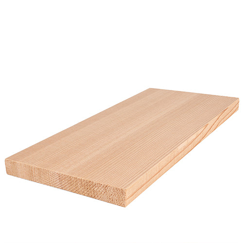 PROSAUNAS Cedar Bench Material 1" x 6" Vertical Grain Smooth 4-Side Eased Edges