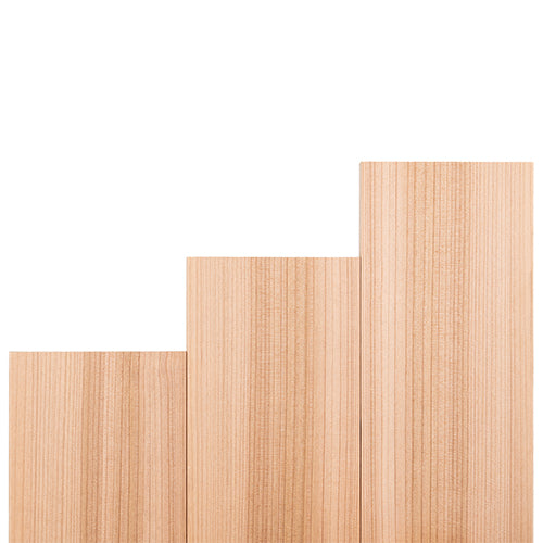 PROSAUNAS Cedar Bench Material 1" x 6" Vertical Grain Smooth 4-Side Eased Edges