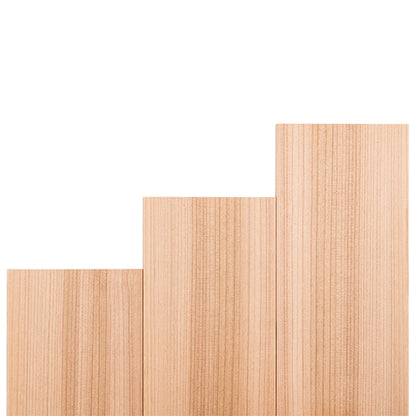 PROSAUNAS Cedar Bench Material 1" x 6" Vertical Grain Smooth 4-Side Eased Edges