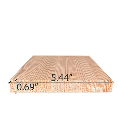 PROSAUNAS Cedar Bench Material 1" x 6" Vertical Grain Smooth 4-Side Eased Edges