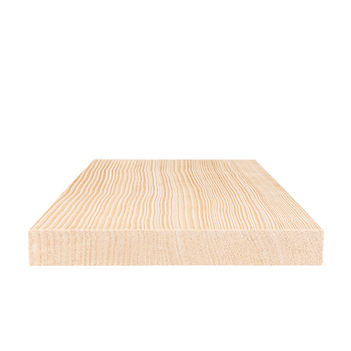 PROSAUNAS Hemlock Sauna Bench Material 1" x 6" Vertical Grain Smooth 4-Side Eased Edges