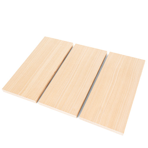 PROSAUNAS Hemlock Sauna Bench Material 1" x 6" Vertical Grain Smooth 4-Side Eased Edges