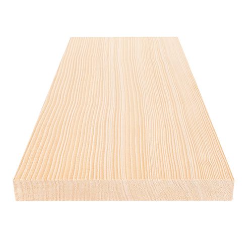 PROSAUNAS Hemlock Sauna Bench Material 1" x 6" Vertical Grain Smooth 4-Side Eased Edges