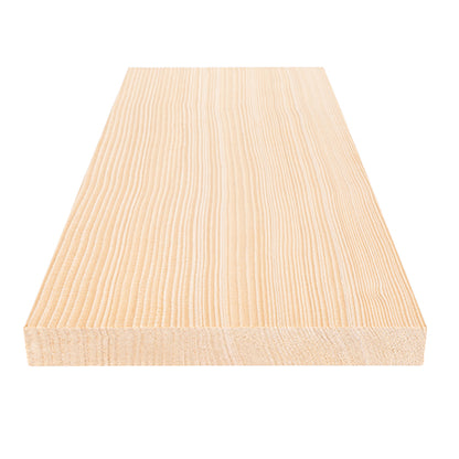 PROSAUNAS Hemlock Sauna Bench Material 1" x 6" Vertical Grain Smooth 4-Side Eased Edges