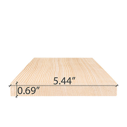 PROSAUNAS Hemlock Sauna Bench Material 1" x 6" Vertical Grain Smooth 4-Side Eased Edges