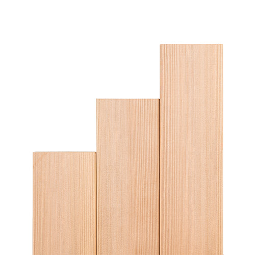 PROSAUNAS Cedar Bench Material 2" x 4" Vertical Grain A+ Smooth 4-Side Eased Edges