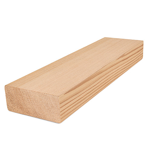 PROSAUNAS Cedar Bench Material 2" x 4" Vertical Grain A+ Smooth 4-Side Eased Edges
