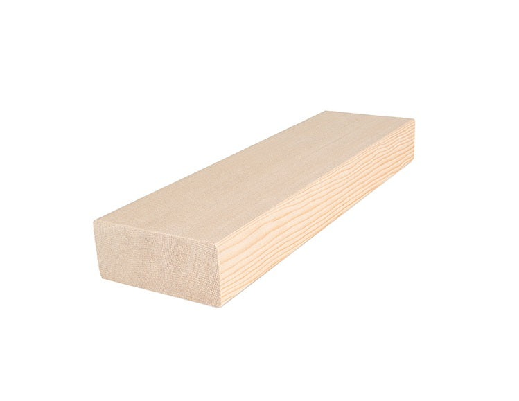 PROSAUNAS Hemlock Sauna Bench Material 2" x 4" Vertical Grain Clear Smooth 4-Side Eased Edges